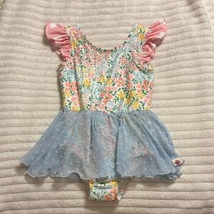 Cheeky plum dance leotard